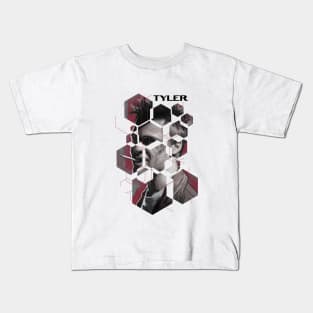 Tyler durden poligonal Kids T-Shirt